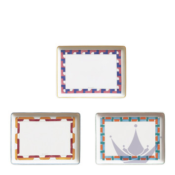 Блюдо прямоугольное 16x12см, 3шт. коллекции Contrepoint бренда Hermes