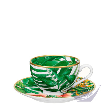 Чашка чайная с блюдцем 200мл коллекции Passifolia бренда Hermes