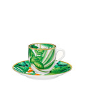 Чашка кофейная с блюдцем 100мл коллекции Passifolia бренда Hermes