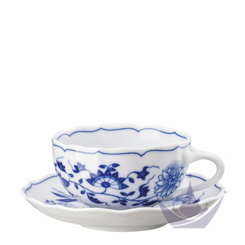 Чашка чайная с блюдцем 0,22л коллекции Blau Zwiebelmuster бренда Hutschenreuther