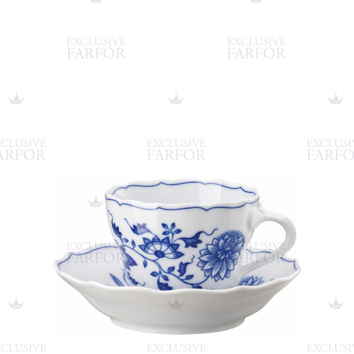 Чашка кофейная с блюдцем 0,23л коллекции Blau Zwiebelmuster бренда Hutschenreuther