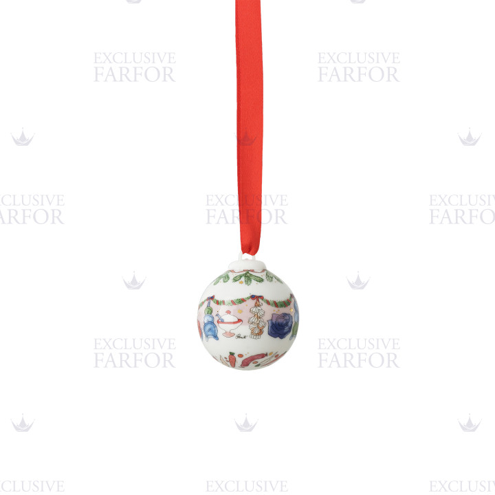 Фарфоровый шар 4,5см коллекции Christmas бренда Hutschenreuther