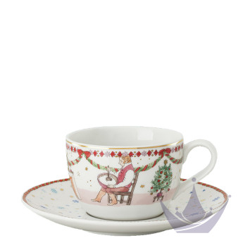 Чашка капучино с блюдцем 0,22л коллекции Christmas бренда Hutschenreuther