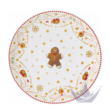 Тарелка тортовая на ножке 22см коллекции Christmas Love бренда Hutschenreuther