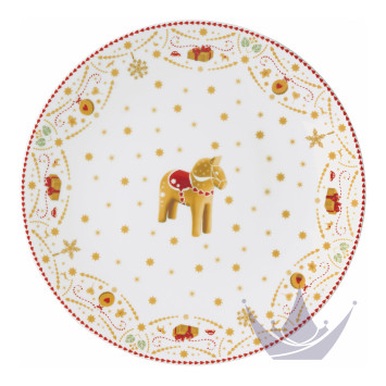 Тарелка тортовая на ножке 28см коллекции Christmas Love бренда Hutschenreuther