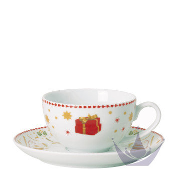 Чашка с блюдцем 0,26л коллекции Christmas Love бренда Hutschenreuther