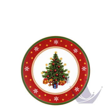 Тарелка закусочная 22см коллекции Happy Wintertime бренда Hutschenreuther