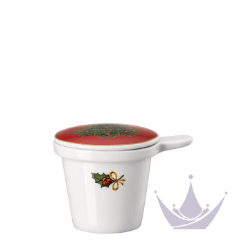 Кружка с крышкой и ситечком 0,4л коллекции Happy Wintertime бренда Hutschenreuther