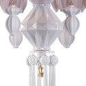 Люстра на 12 свечей (розовый / белый) 100 х 65см коллекции Belle de Nuit бренда Lladro