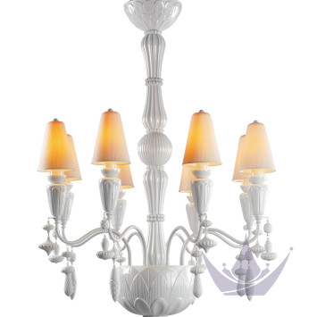 Люстра на 8 свечей (белый) 123 х 70см коллекции Ivy & Seed бренда Lladro