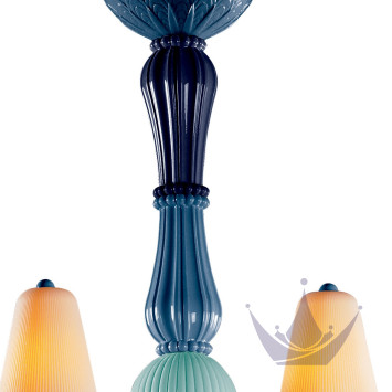 Люстра на 8 свечей (синий) 123 х 70см коллекции Ivy & Seed бренда Lladro