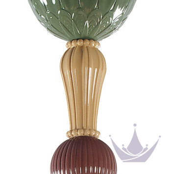 Люстра на 20 свечей (розовый / зеленый) 138 х 115см коллекции Ivy & Seed бренда Lladro