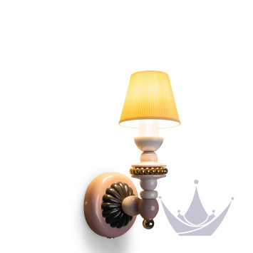Бра, настенный светильник (Розовый / Золотой) 24 х 12см коллекции Firefly  бренда Lladro