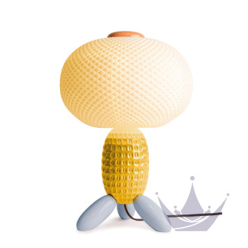 Лампа настольная (Желтый / серо-синий) 41 х 27см коллекции Soft Blown бренда Lladro