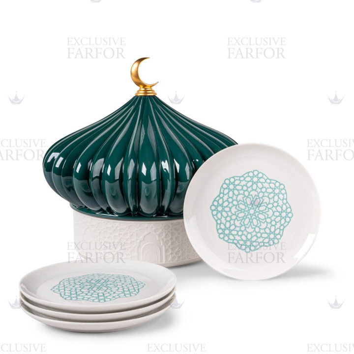Набор тарелок 23 х 24см коллекции Majestic Nights бренда Lladro