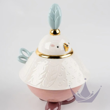 Сахарница (голубой / розовый / золотой) 21 х 17см коллекции Kawki бренда Lladro