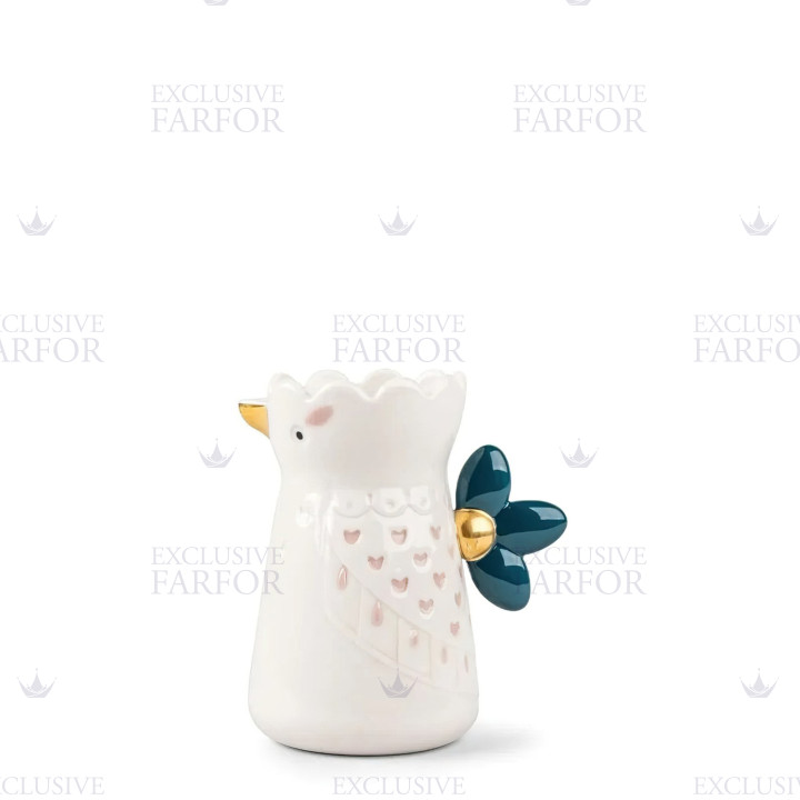 Молочник (синий / розовый / золотой) 13 х 10см коллекции Kawki бренда Lladro