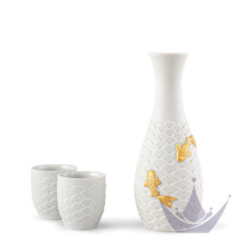 Набор для сакэ 3 предмета коллекции Koi бренда Lladro