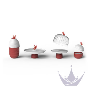 Тарелка для центрас стола 25 х 39см коллекции Coral бренда Lladro