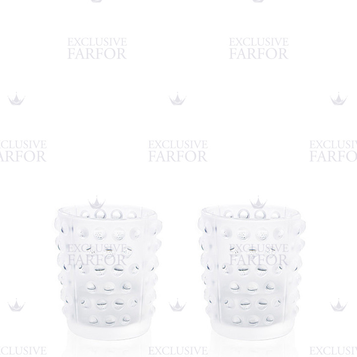 Настольный подсвечник, 2шт. 7см коллекции Mossi бренда Lalique