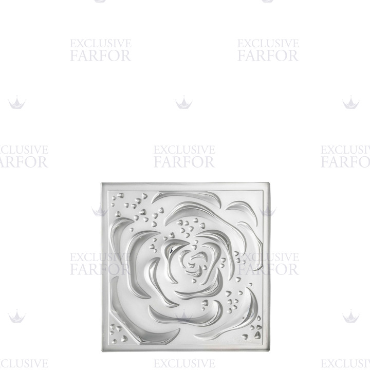 Декоративная панель зеркальная 11,6x11,6см коллекции Roses бренда Lalique
