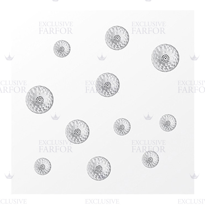 Декоративная панель 90x90см коллекции Dahlia бренда Lalique