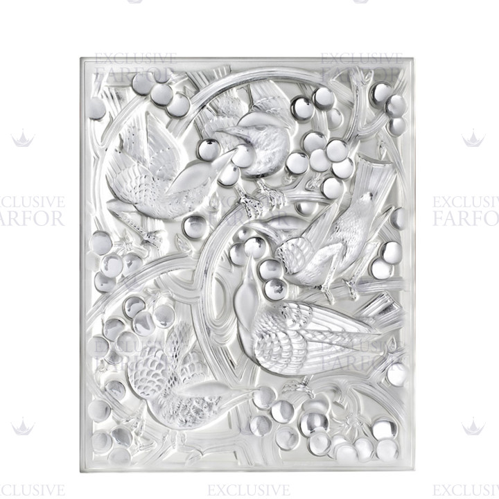 Декоративная панель 42x34см коллекции Merles et Raisins бренда Lalique