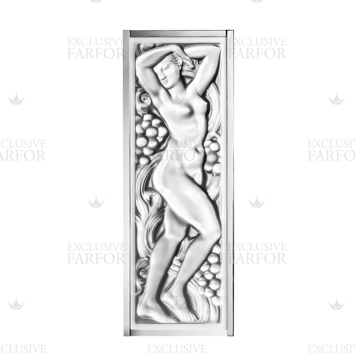 Декоративная панель зеркальная (с рамой) 47,5x17x2,6см коллекции Femme Bras Leves бренда Lalique
