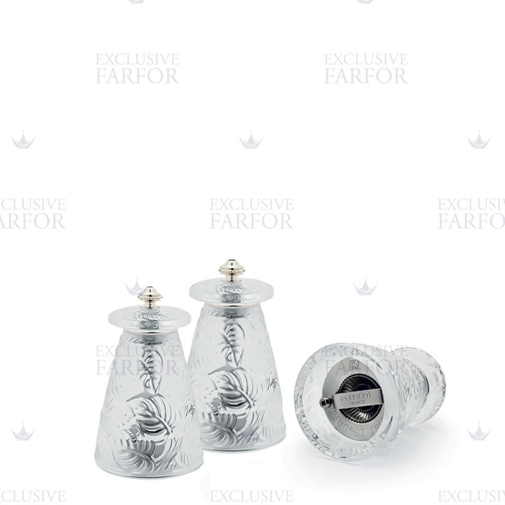 Мельница для соли и перца, 2шт. 9,3см коллекции Feuilles бренда Lalique