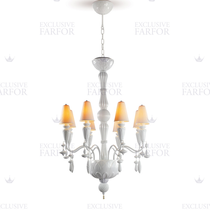 Люстра на 8 свечей (белый) 123 х 70см коллекции Ivy & Seed бренда Lladro