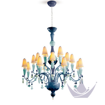 Люстра на 20 свечей (синий) 138 х 115см коллекции Ivy & Seed бренда Lladro
