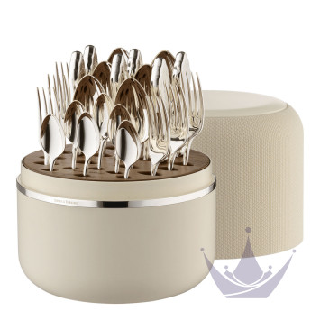 Набор столовых приборов на 6 персон, 24 предметов коллекции The Box Creme 