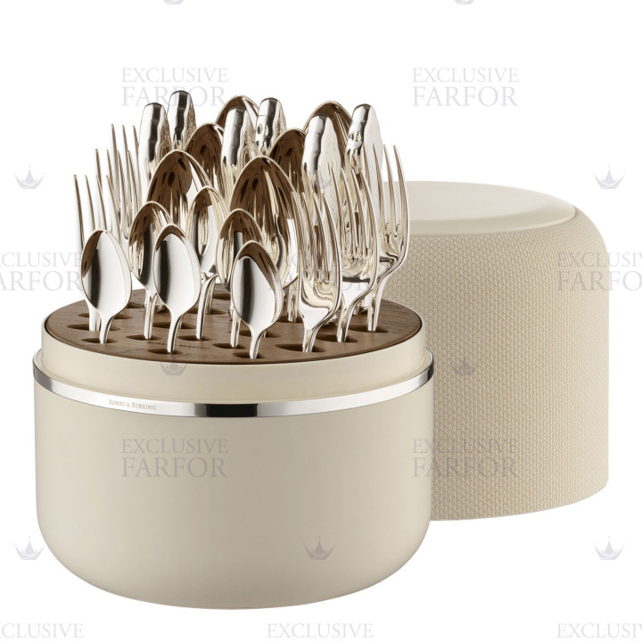 Набор столовых приборов на 6 персон, 24 предметов коллекции The Box Creme 