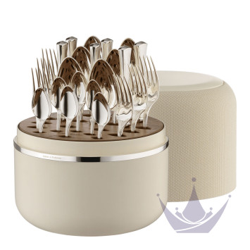 Набор столовых приборов на 6 персон, 24 предметов коллекции The Box Creme 