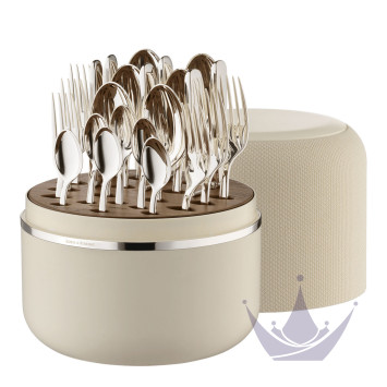 Набор столовых приборов на 6 персон, 24 предметов коллекции The Box Creme 