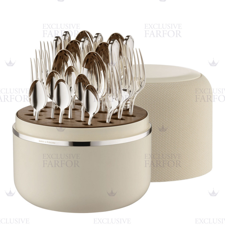 Набор столовых приборов на 6 персон, 24 предметов коллекции The Box Creme 