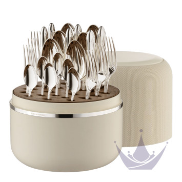 Набор столовых приборов на 6 персон, 24 предметов коллекции The Box Creme 