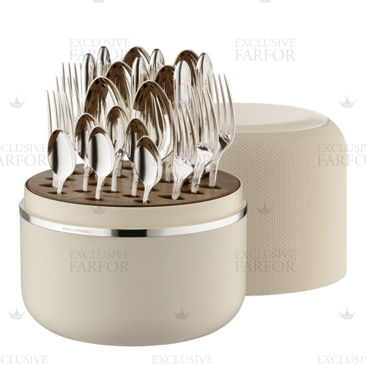 Набор столовых приборов на 6 персон, 24 предметов коллекции The Box Creme 