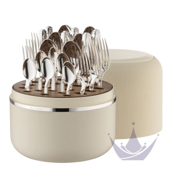 Набор столовых приборов на 6 персон, 24 предметов коллекции The Box Creme 