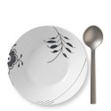 Тарелка глубокая 17см коллекции Black Fluted Mega бренда Royal Copenhagen