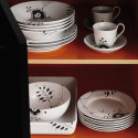 Тарелка глубокая 24см коллекции Black Fluted Mega бренда Royal Copenhagen