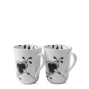 Кружка 0,33л, 2шт. коллекции Black Fluted Mega бренда Royal Copenhagen