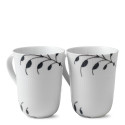 Кружка 0,33л, 2шт. коллекции Black Fluted Mega бренда Royal Copenhagen