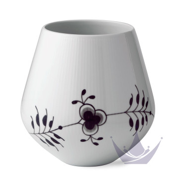 Ваза 21см коллекции Black Fluted Mega бренда Royal Copenhagen