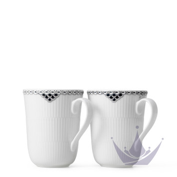 Кружка 0,33л, 2шт. коллекции Black Lace бренда Royal Copenhagen