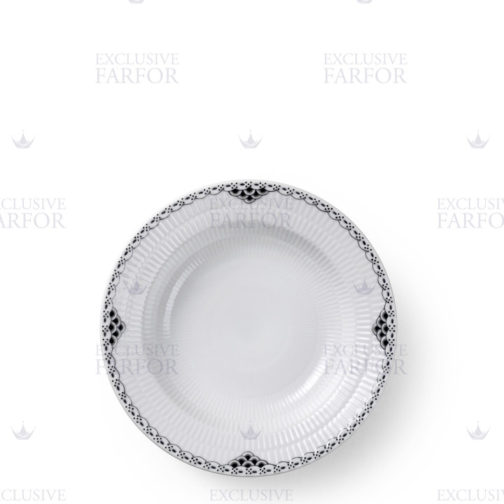 Тарелка глубокая 21см коллекции Black Lace бренда Royal Copenhagen
