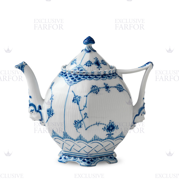 Чайник 1л коллекции Blue Fluted Full Lace бренда Royal Copenhagen