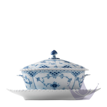 Соусник 0,4л коллекции Blue Fluted Full Lace бренда Royal Copenhagen