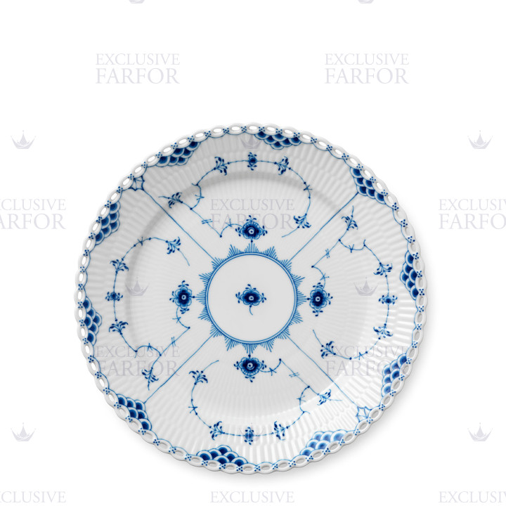 Тарелка главная 27см коллекции Blue Fluted Full Lace бренда Royal Copenhagen