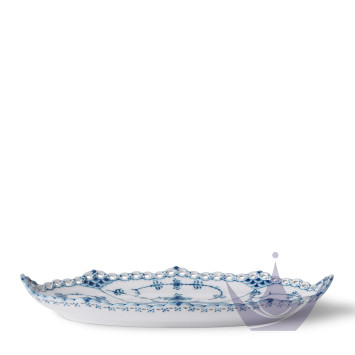 Блюдо овальное 24х12см коллекции Blue Fluted Full Lace бренда Royal Copenhagen